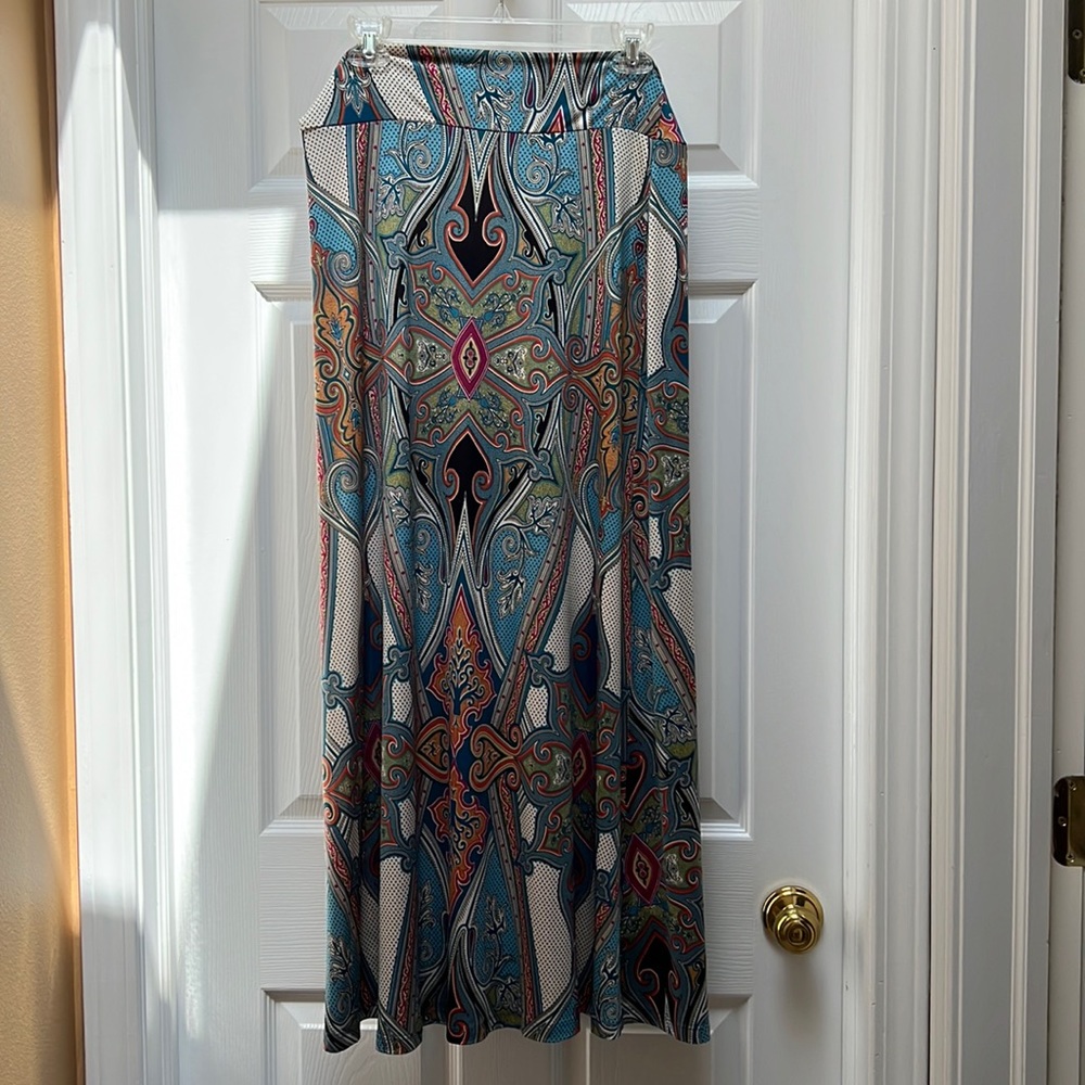 NWT Boston Proper Deco Paisley Maxi Skirt (M)